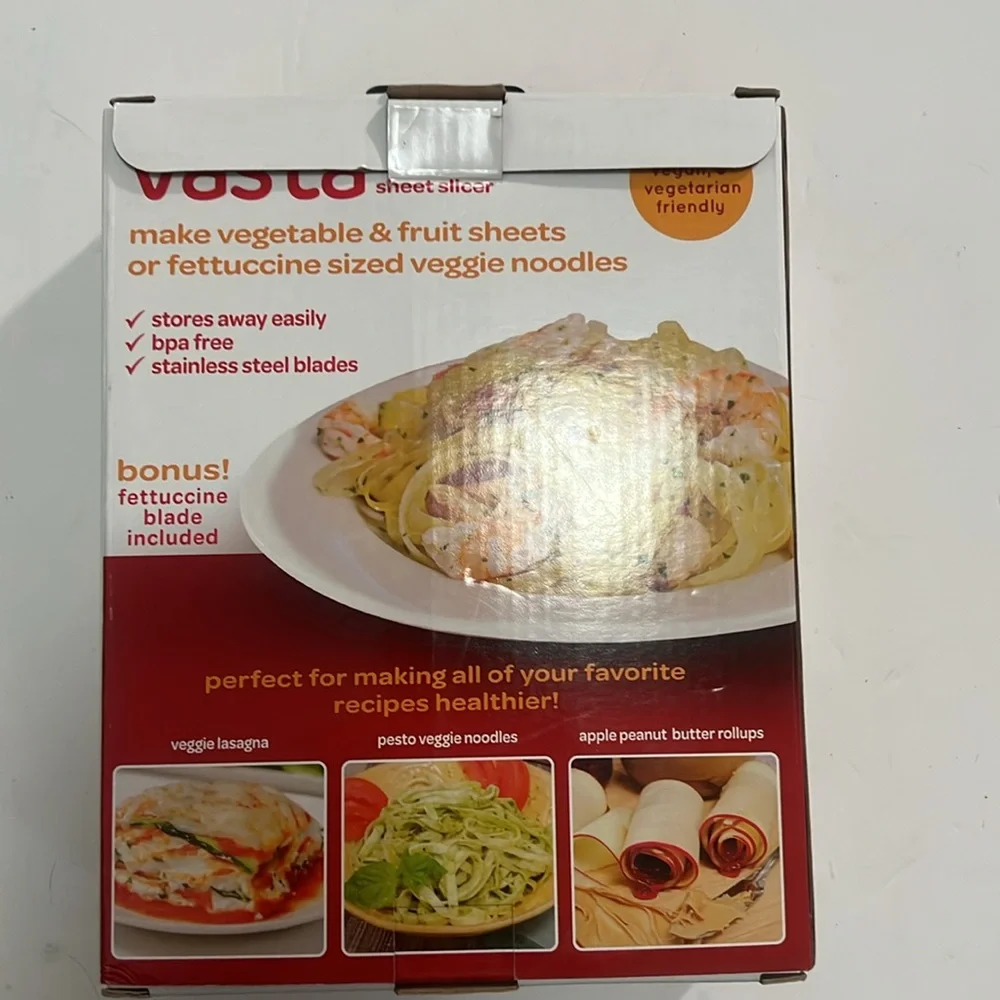 VASTA SHEET SLICER SPIN & SLICE YOUR FAVORITE VEGE & FRUITS.‎
